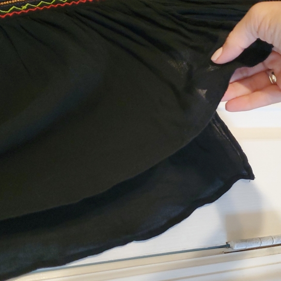 Peasant Gauzy Boho Embroidered Blouse Sz Smal EUC! - Picture 3 of 10